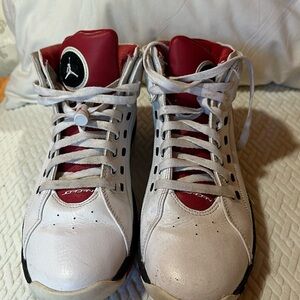 Air Jordan Men’s White Red Black Size 9.5 317223-112